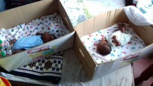 Baby Diana and Brother Baby Daniel